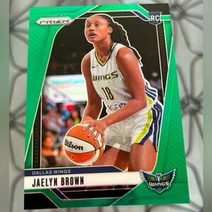 Jaelyn Brown 2024 Prizm Green Wings Rookie RC WNBA Basketball Card